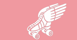 WHAT’S WITH THE FLYING ROLLER SKATE?